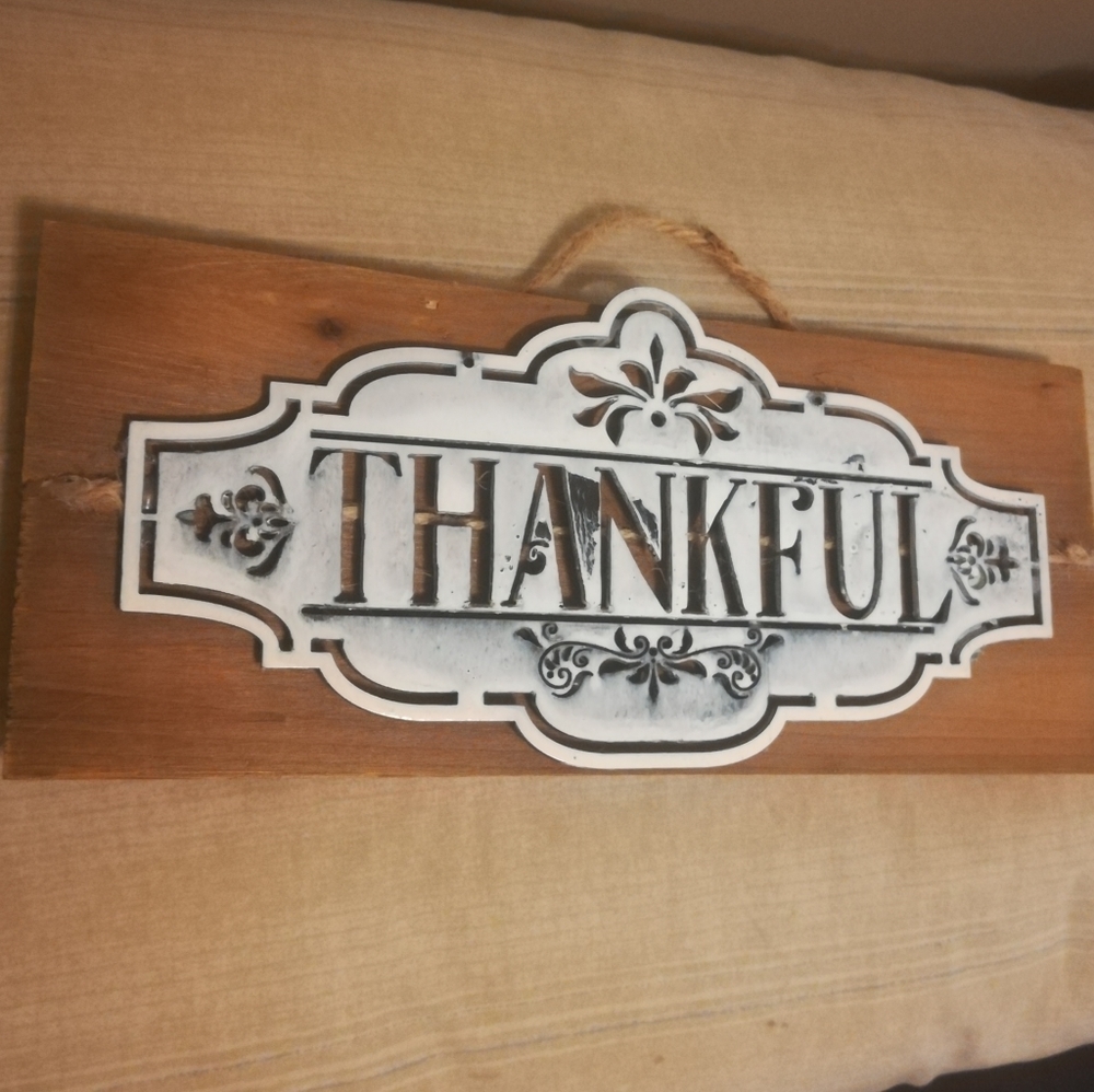 Wood Hanging Sign ( 13 inches wide)